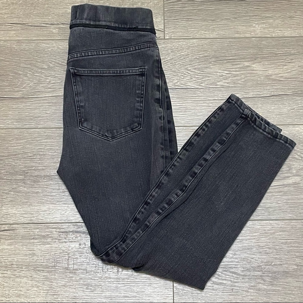 Madewell The Anywhere Pull On Skinny Stretch Jeans Faded Black Women's Size 26.
